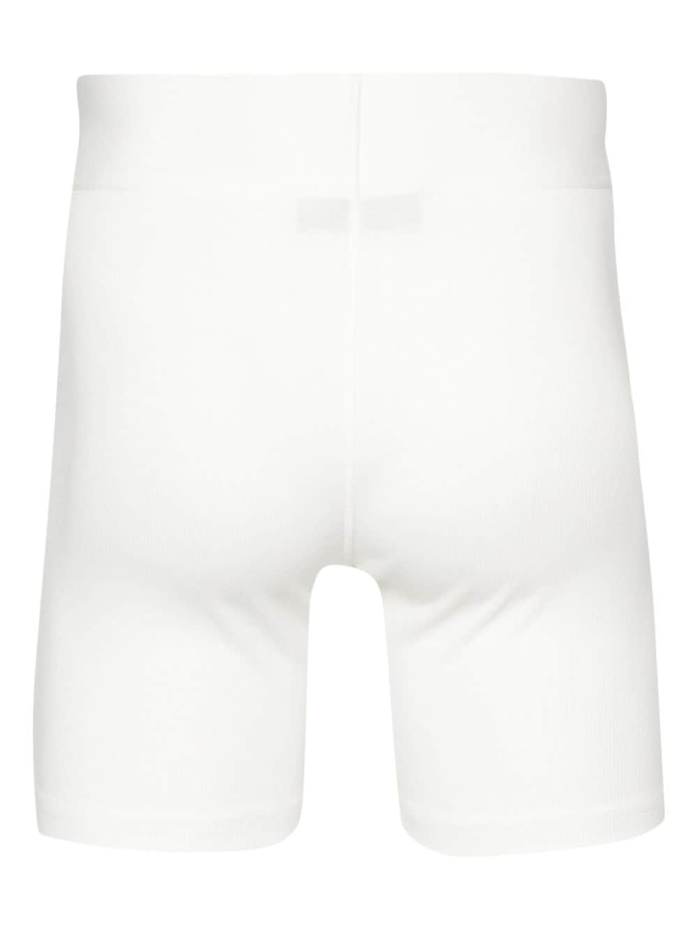logo-embroidered cyclist shorts - 2