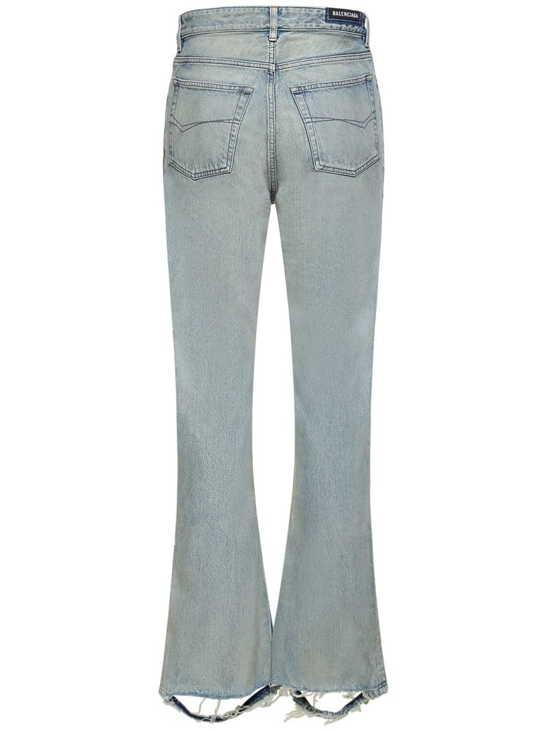 Cotton denim bootcut jeans - 5