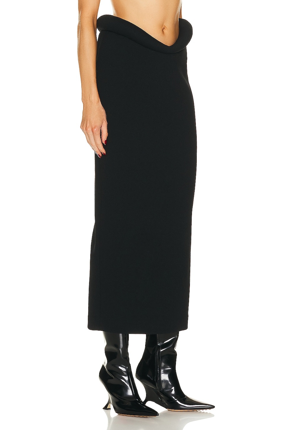Viscose Compact Frise Skirt - 2