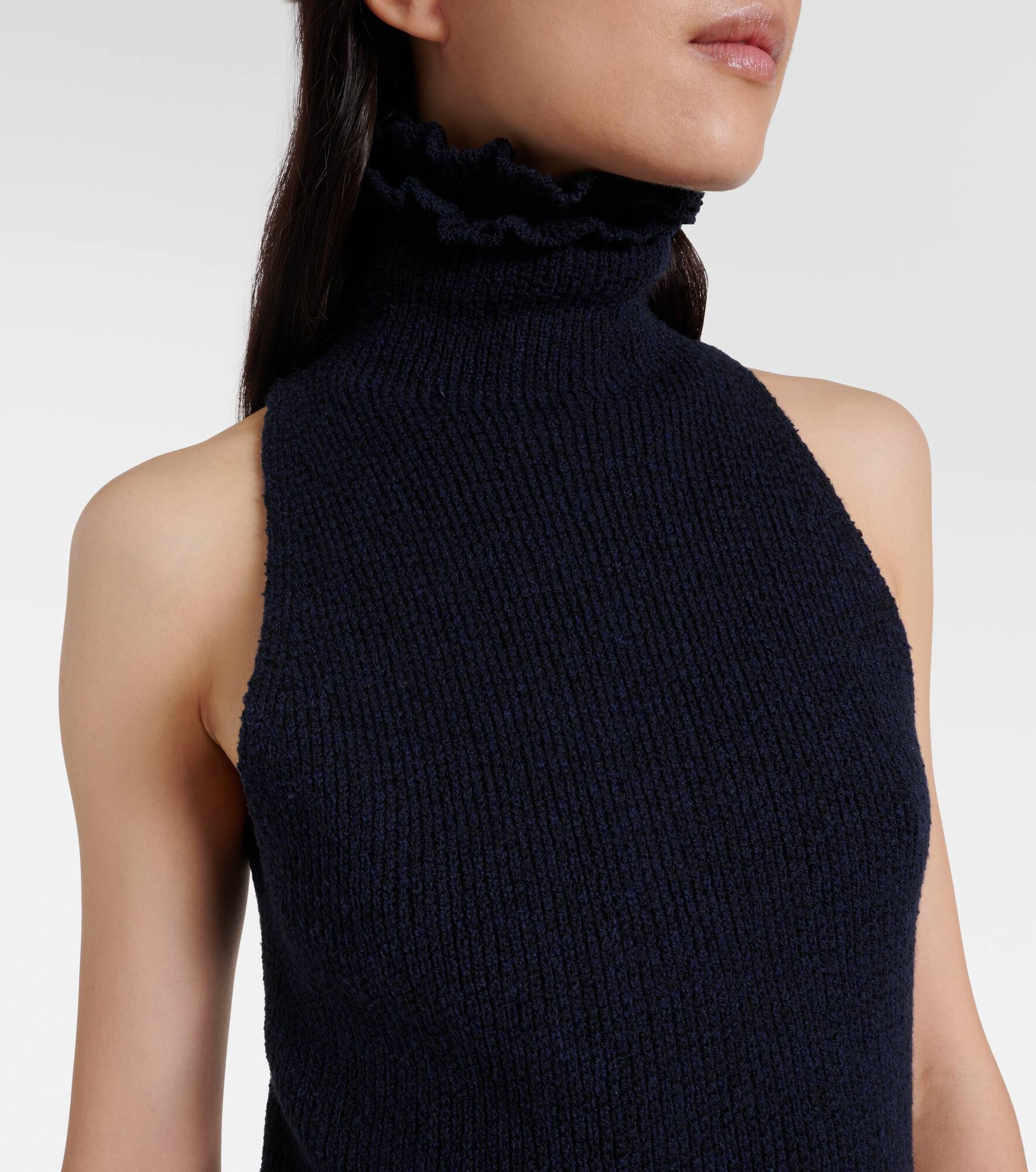 Wool and silk-blend turtleneck top - 4