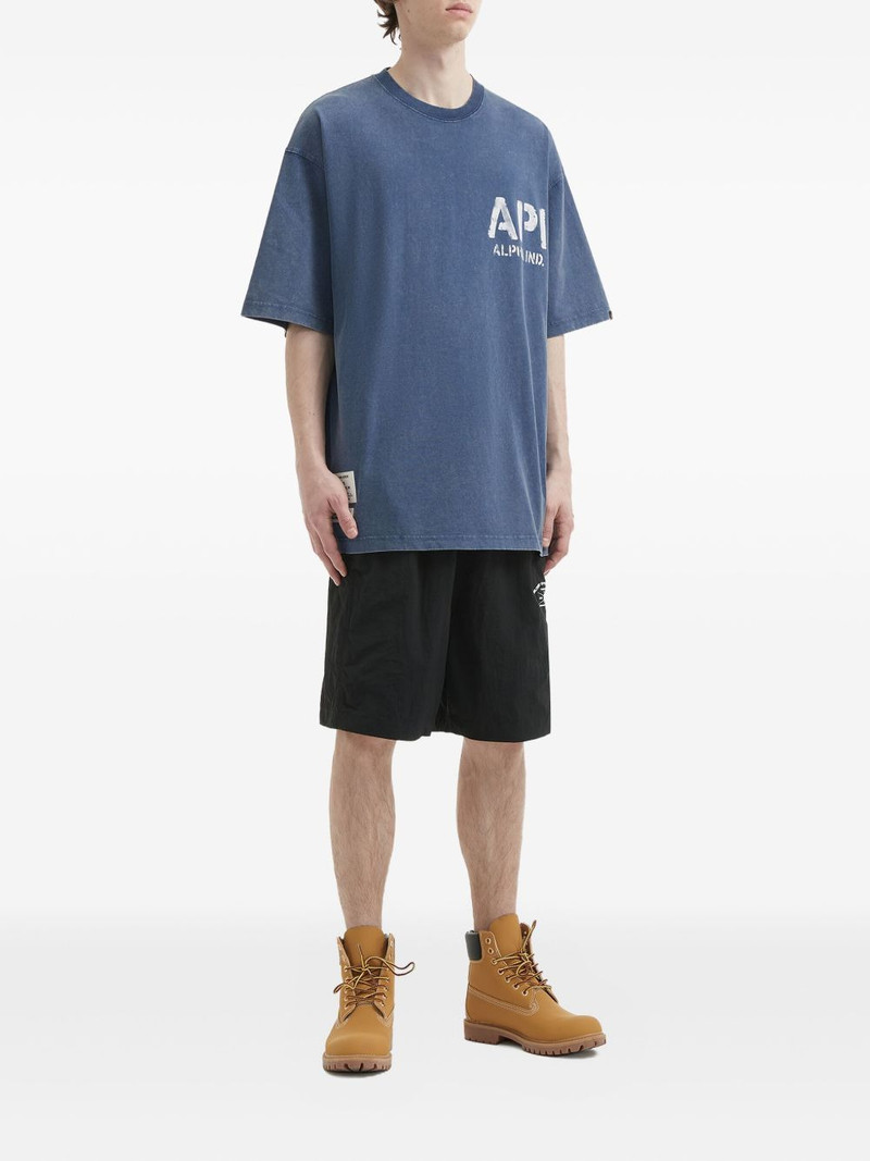 ALPHA INDUSTRIES logo-print cotton T-shirt outlook