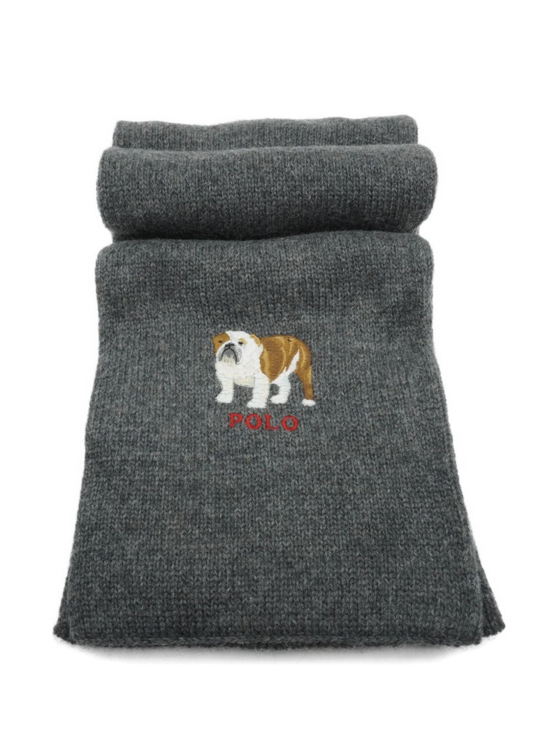 bulldog-detail scarf 1