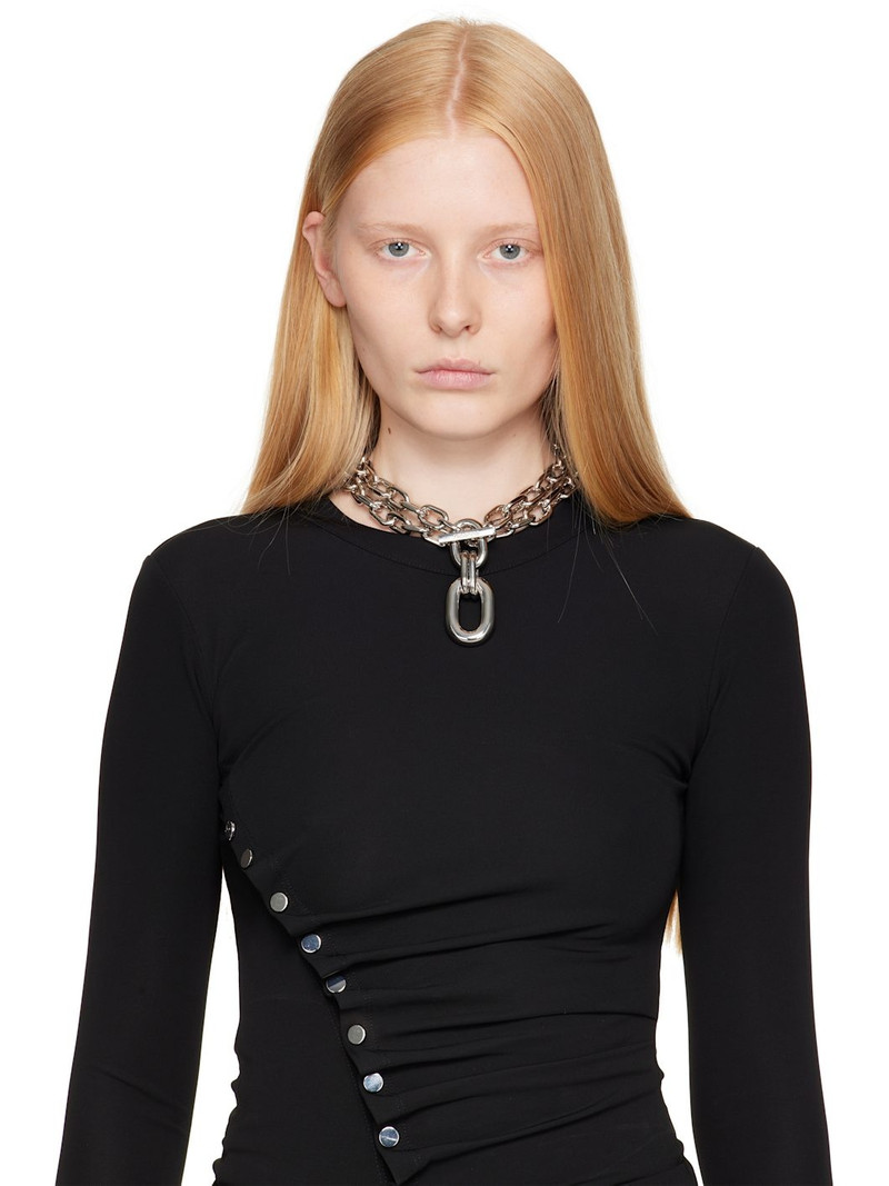 rabanne Double XL Link Pendant Necklace outlook
