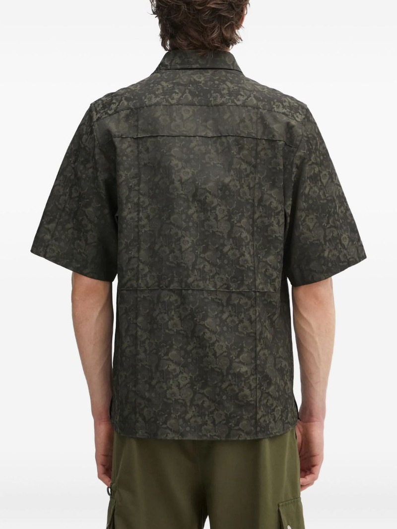 floral-print panelled shirt 4