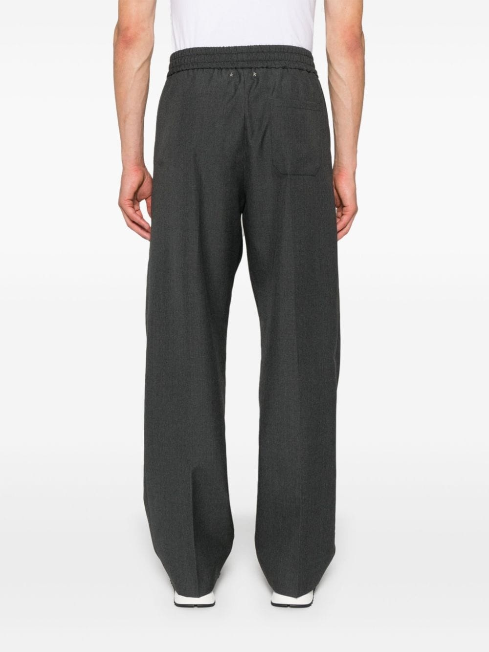 mid-rise straight-leg trousers - 4