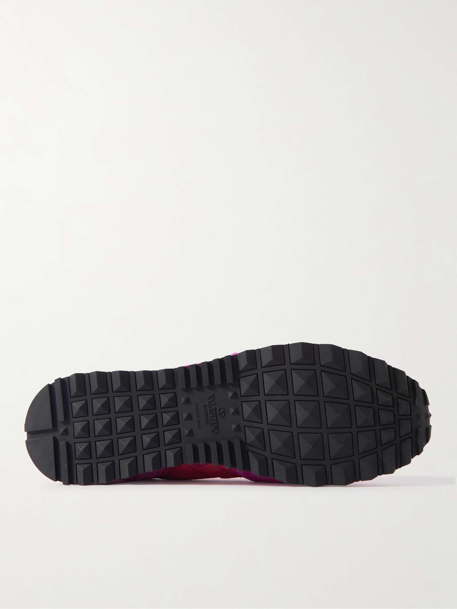Valentino Garavani Rockrunner Suede, Leather and Mesh Sneakers - 7