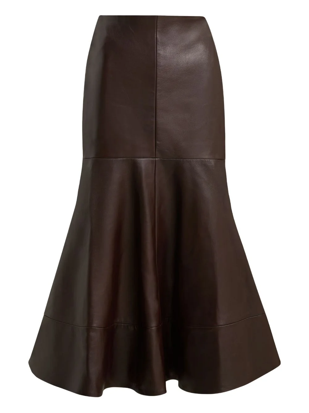 Preston leather midi skirt - 1