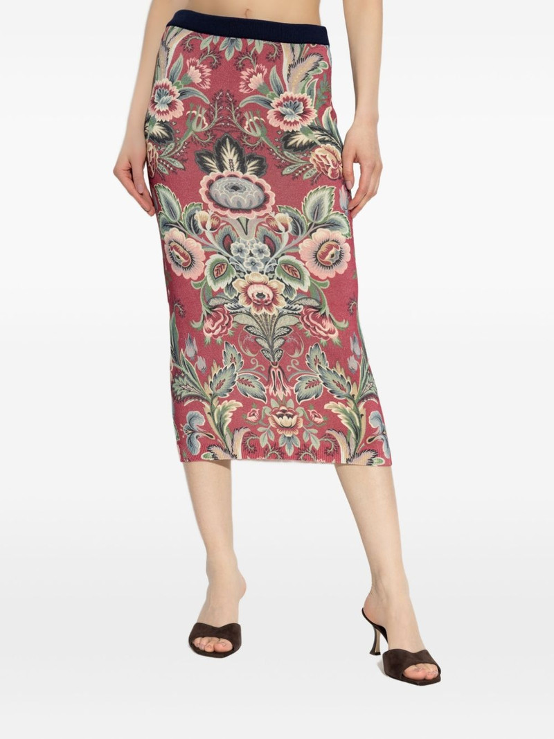 Etro floral-print midi skirt outlook