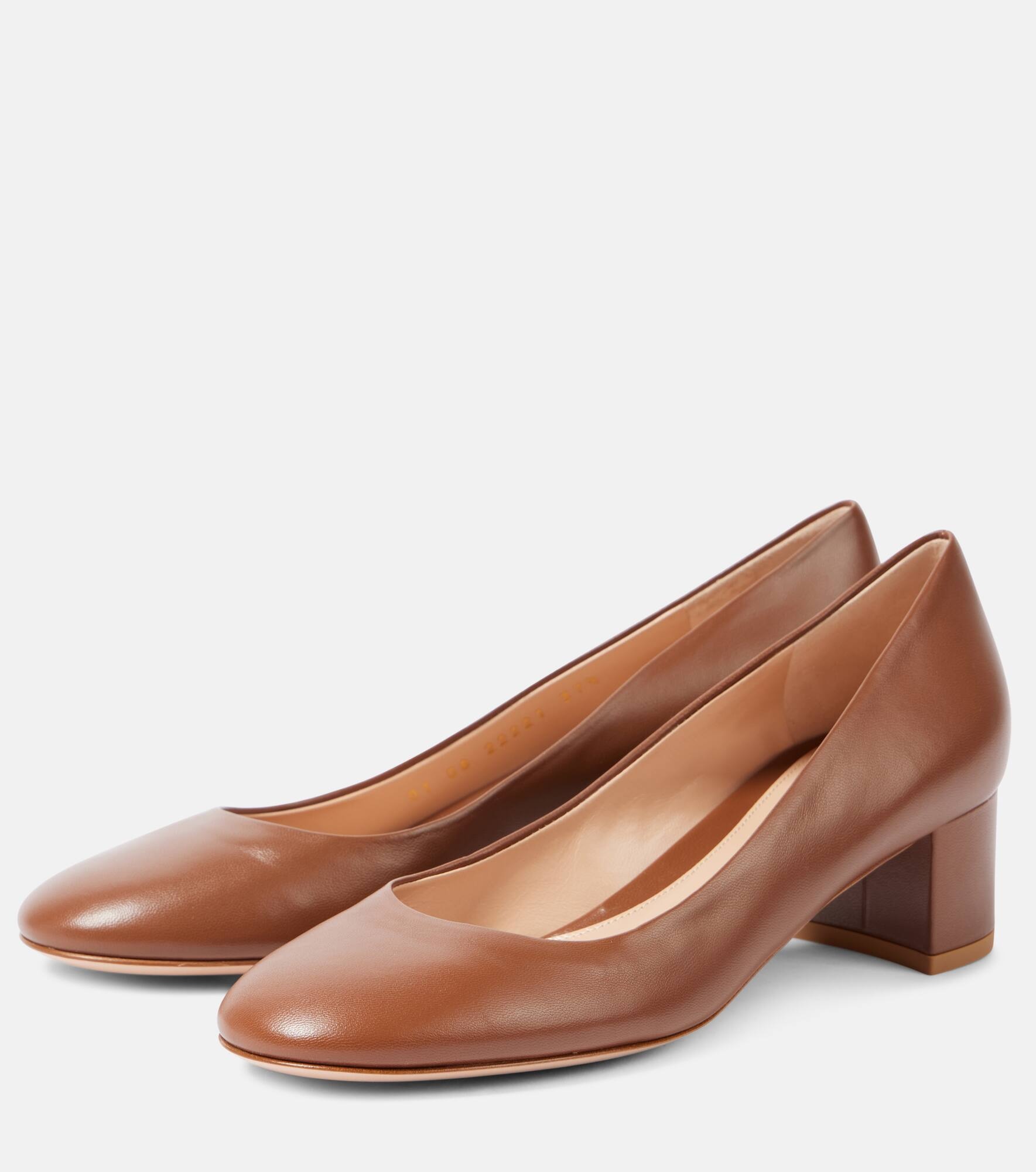 45 leather pumps - 5