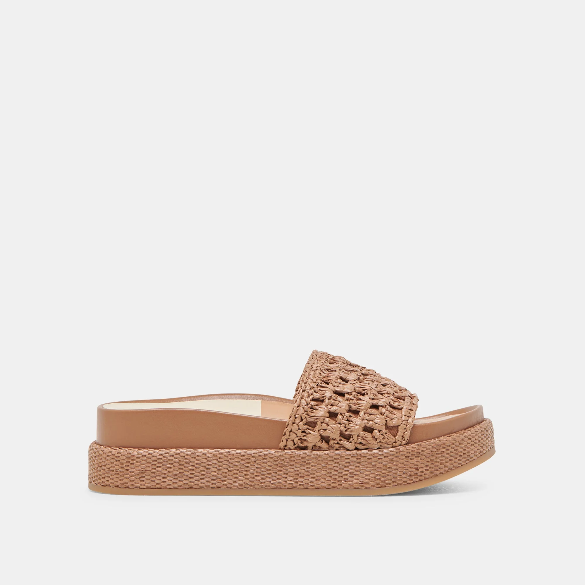 SIDONA SANDALS BROWN RAFFIA - 1