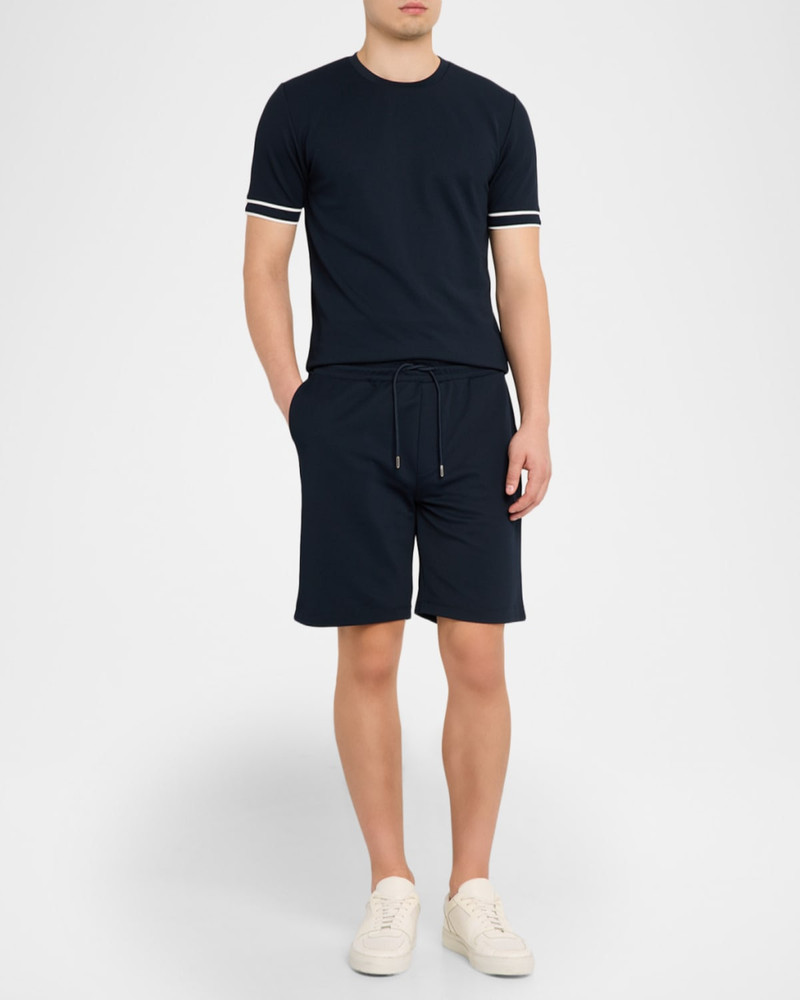 REISS Men's Angus Textured Drawstring Shorts outlook