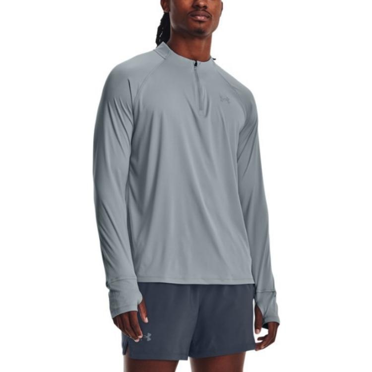 Under Armour Iso-Chill Up Pace 1/4 Zip Top 'Harbor Blue' 1377877-465 - 4