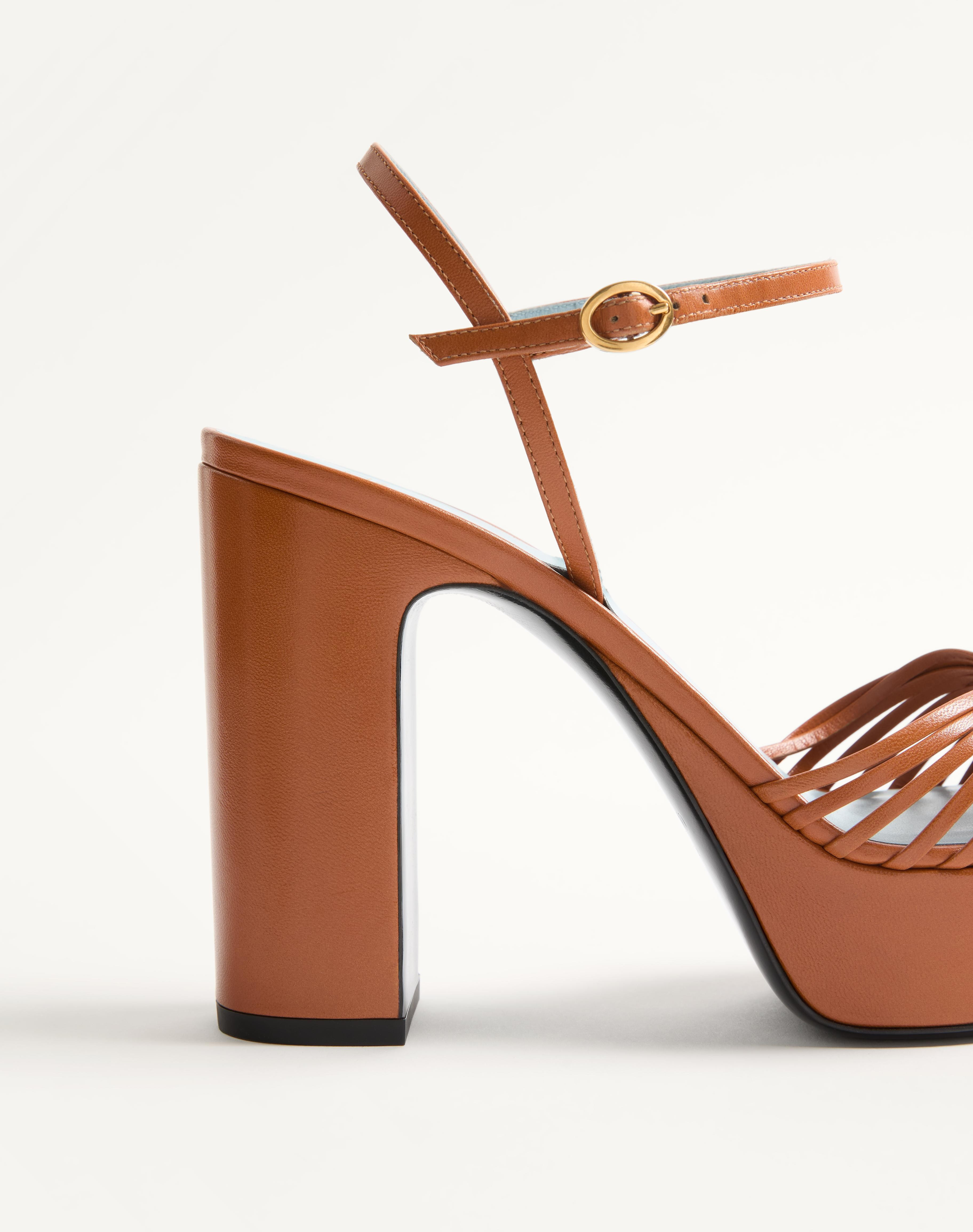 SANDAL ROYAL PLATFORM SANDAL IN KIDSKIN 115MM - 6