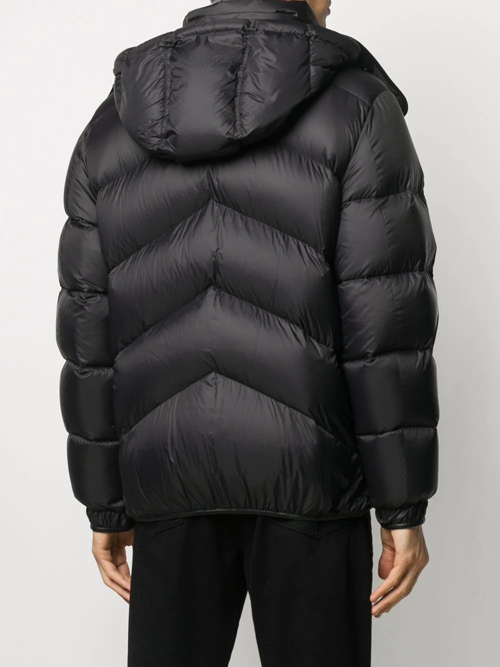 hooded padded down jacket - 4