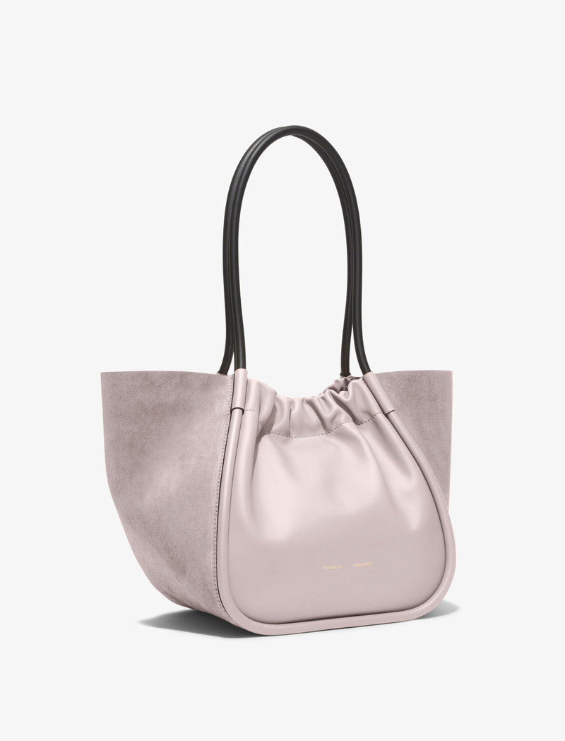Suede Large Ruched Tote 2