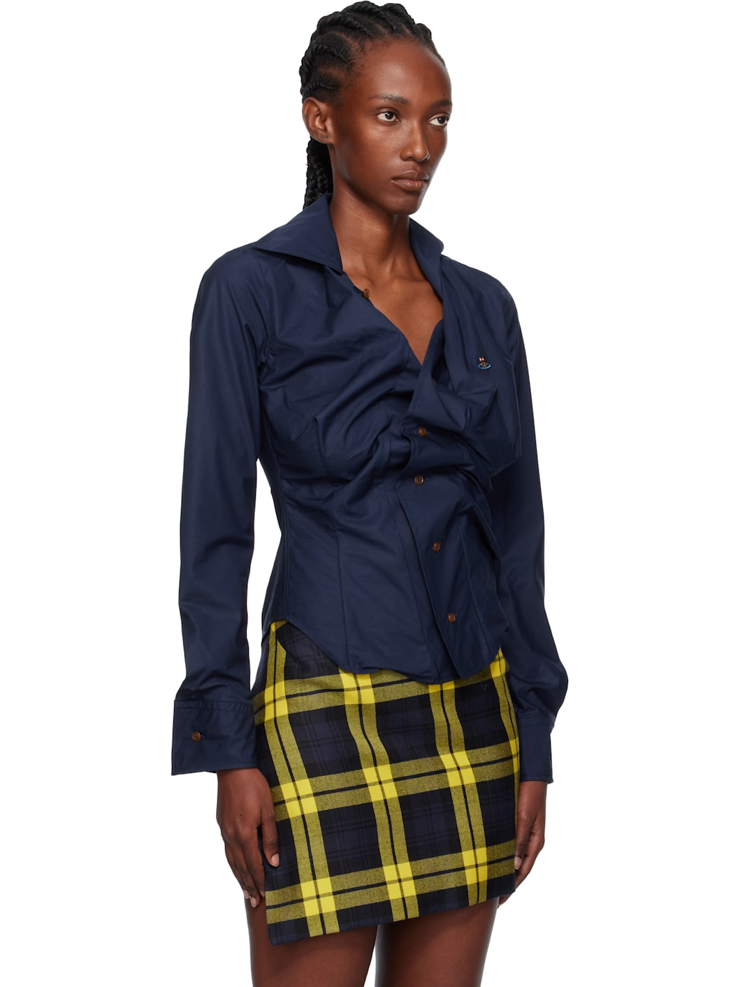 Navy Drunken Shirt - 2