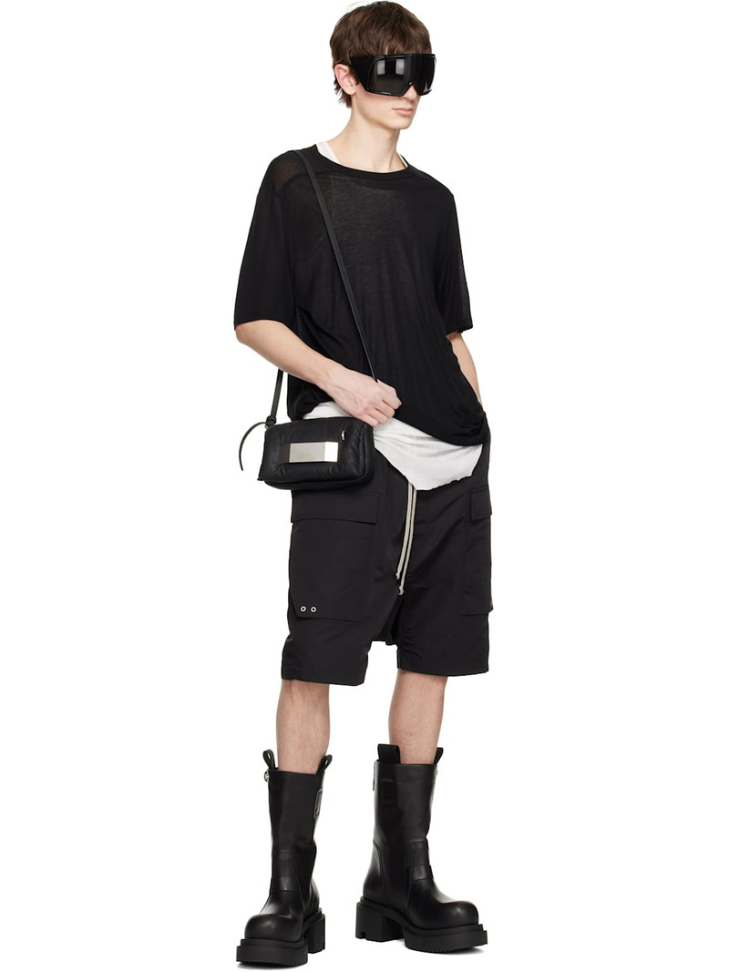 Rick Owens Black Hollywood Cargo Pods Shorts outlook