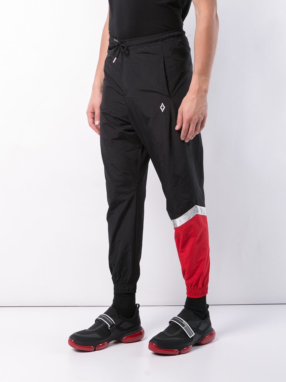 colour block track pants - 3