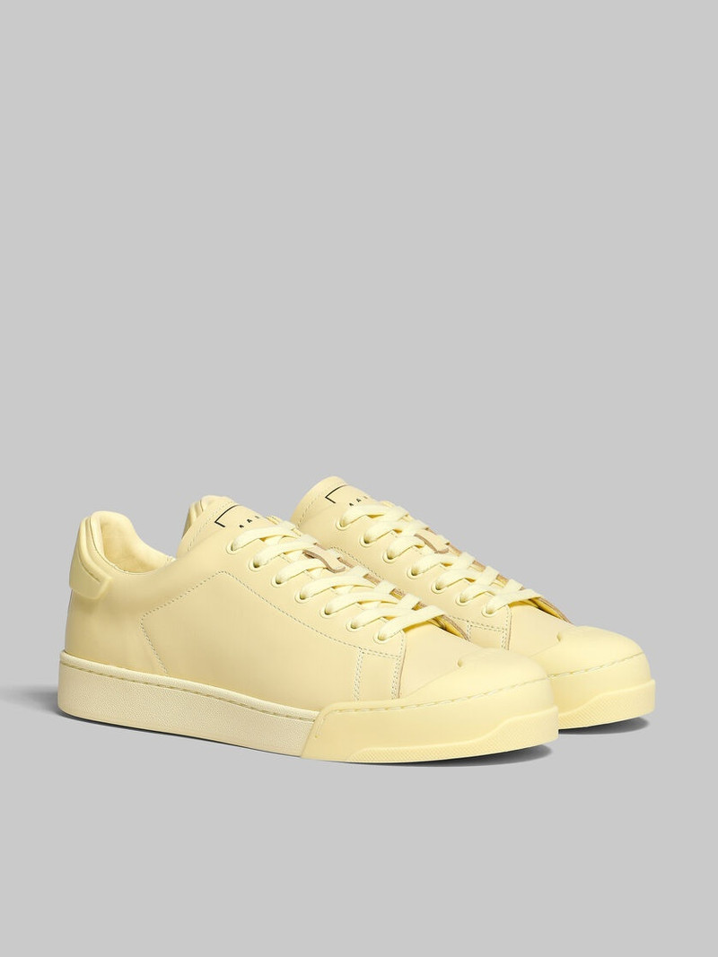 DADA BUMPER SNEAKER IN YELLOW LEATHER 2