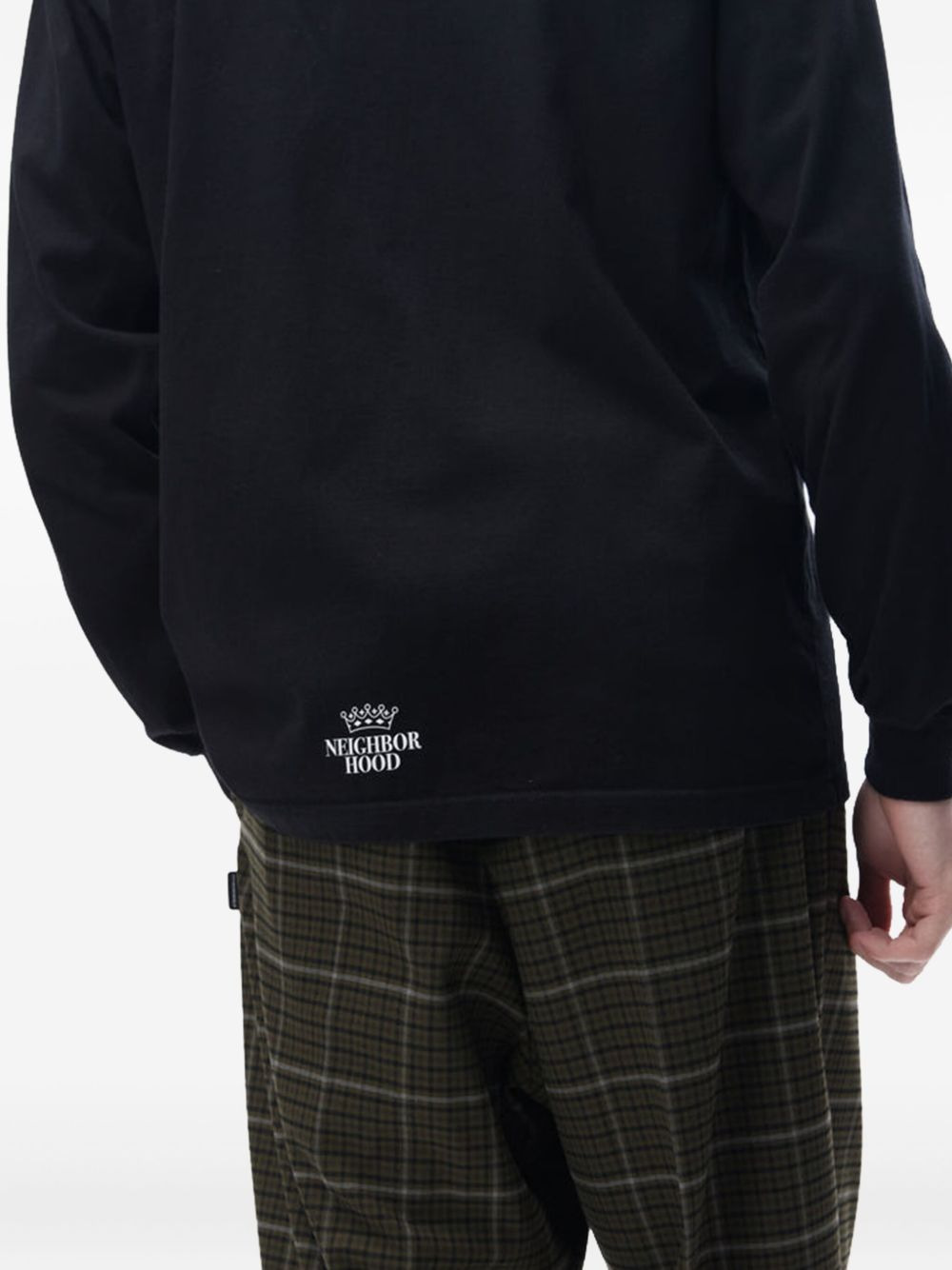 fleece panelled coat - 3