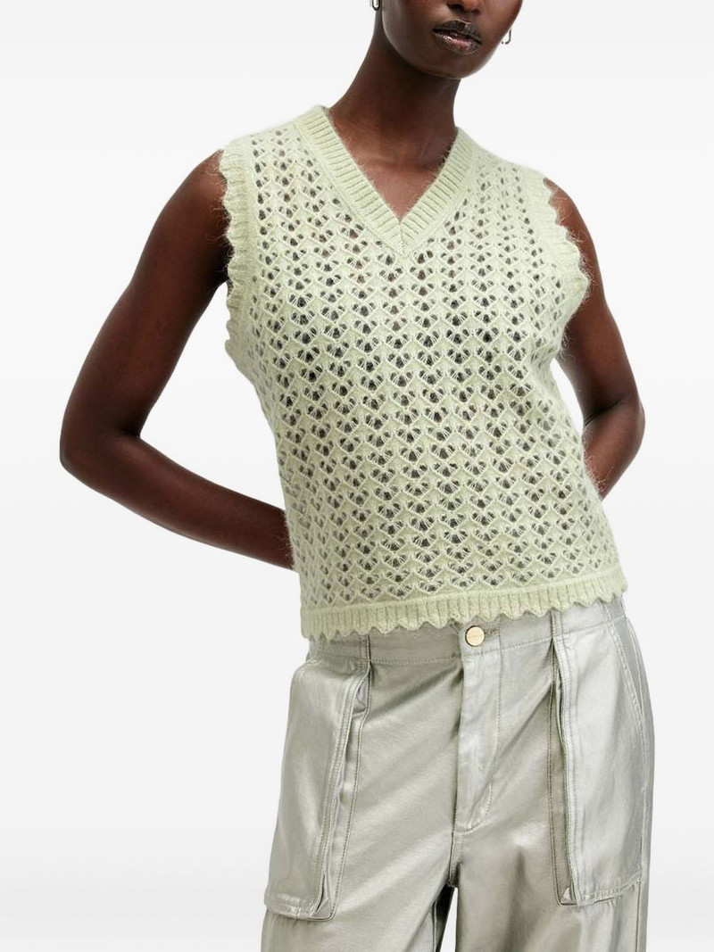 Vivian open-knit tank top 1