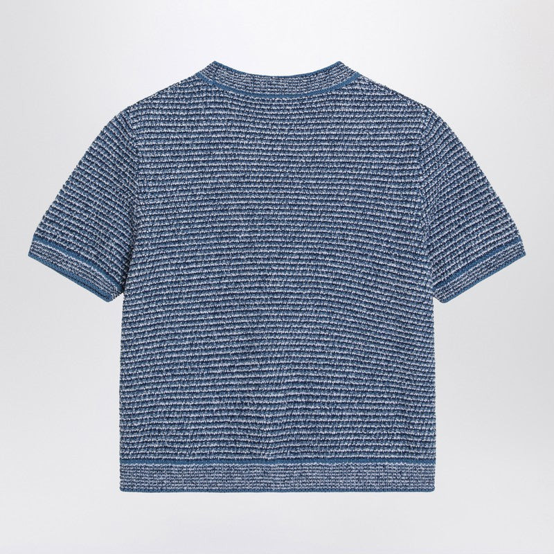 Gucci Light Blue Cotton-Blend Sweater Women - 2