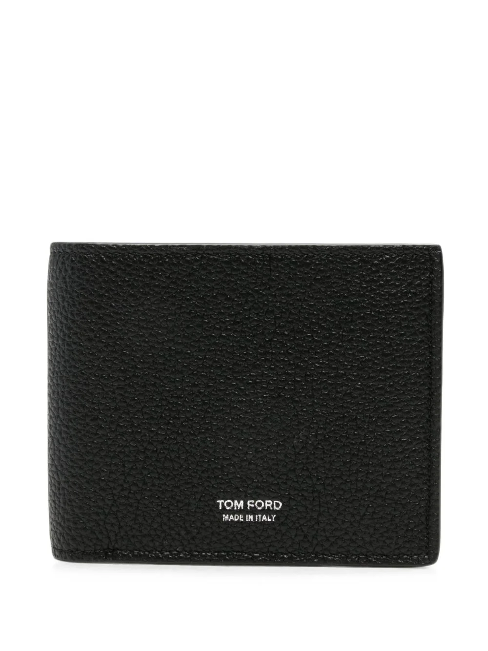 grained leather wallet - 1