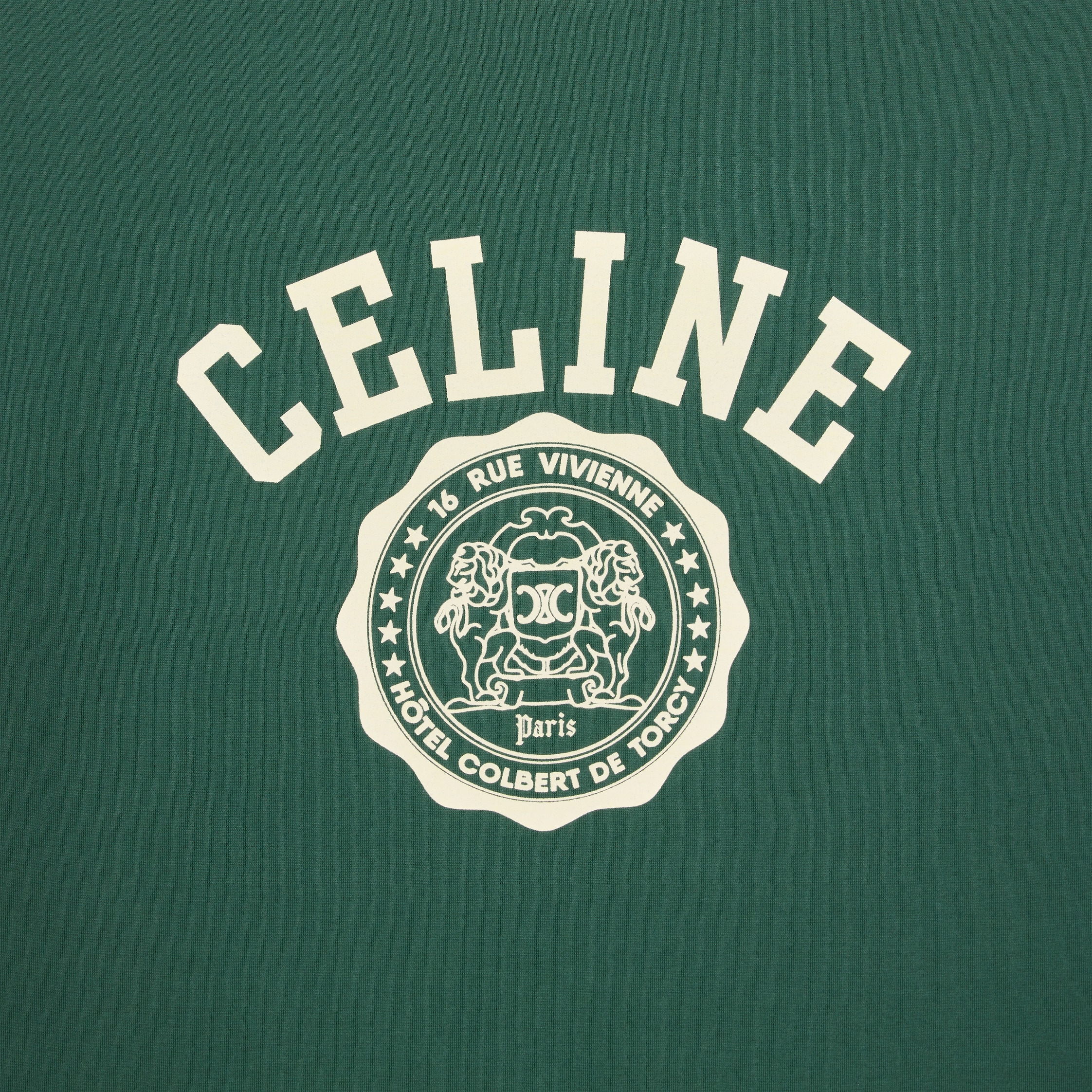 celine blason regular t-shirt in cotton jersey - 4
