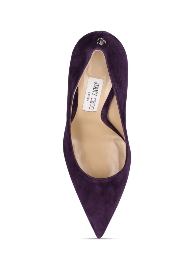 100mm Love suede pumps - 4