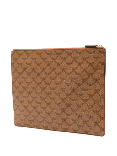 MCM Himmer monogram-pattern leather laptop bag outlook