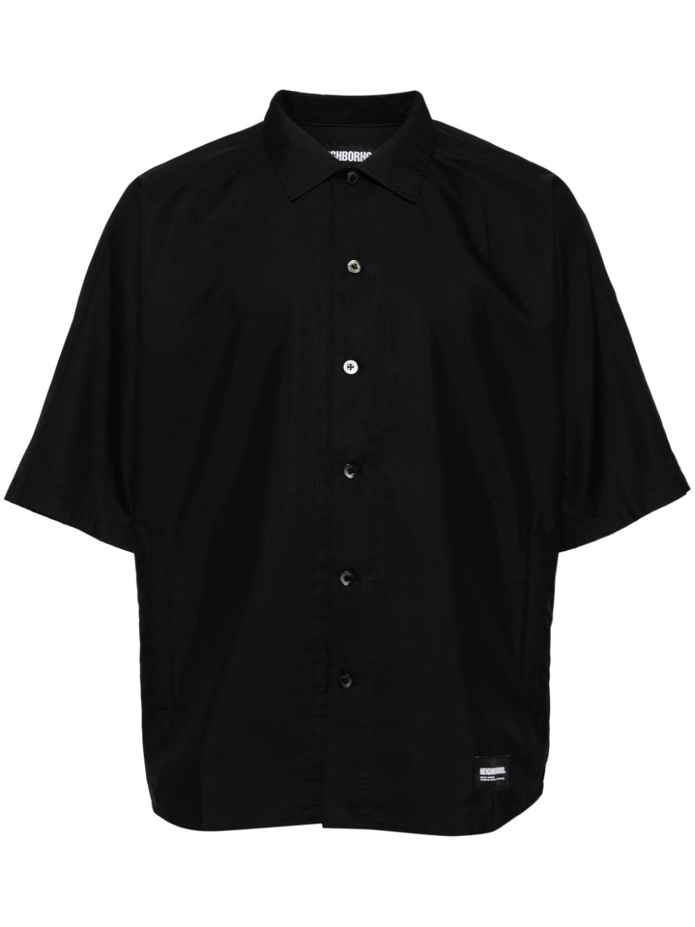 logo-printed cotton shirt - 1