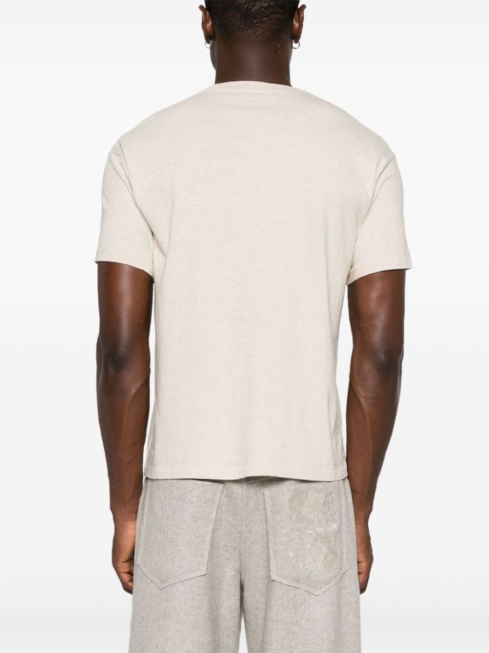 seamless crew-neck T-shirt - 4