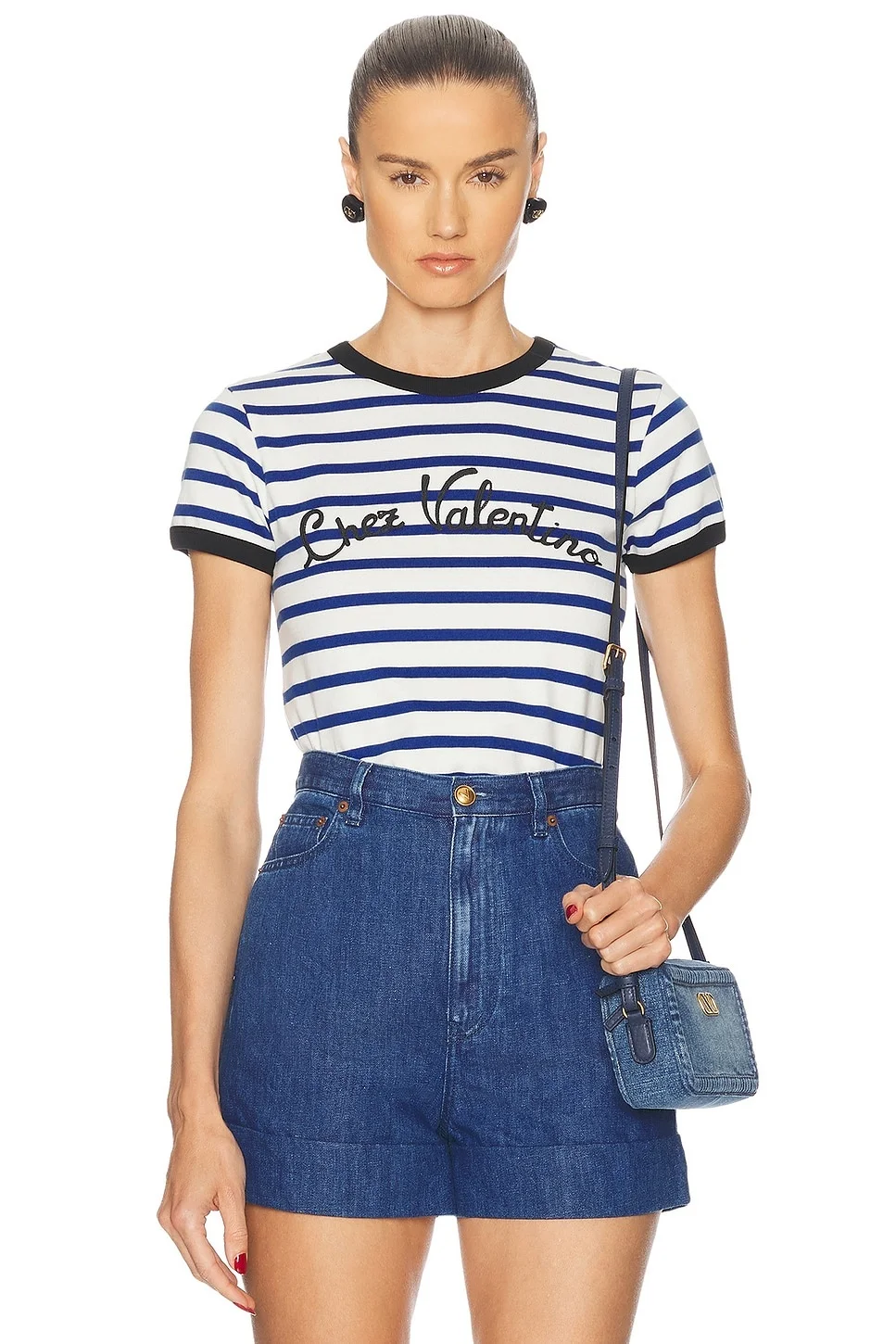Striped Cotton T Shirt - 1