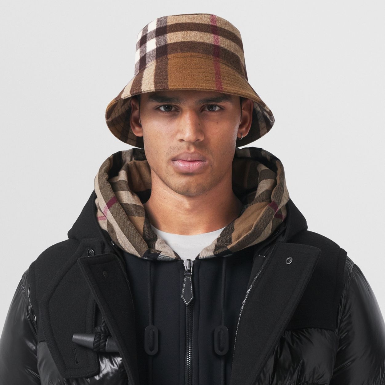 Check Wool Bucket Hat - 4