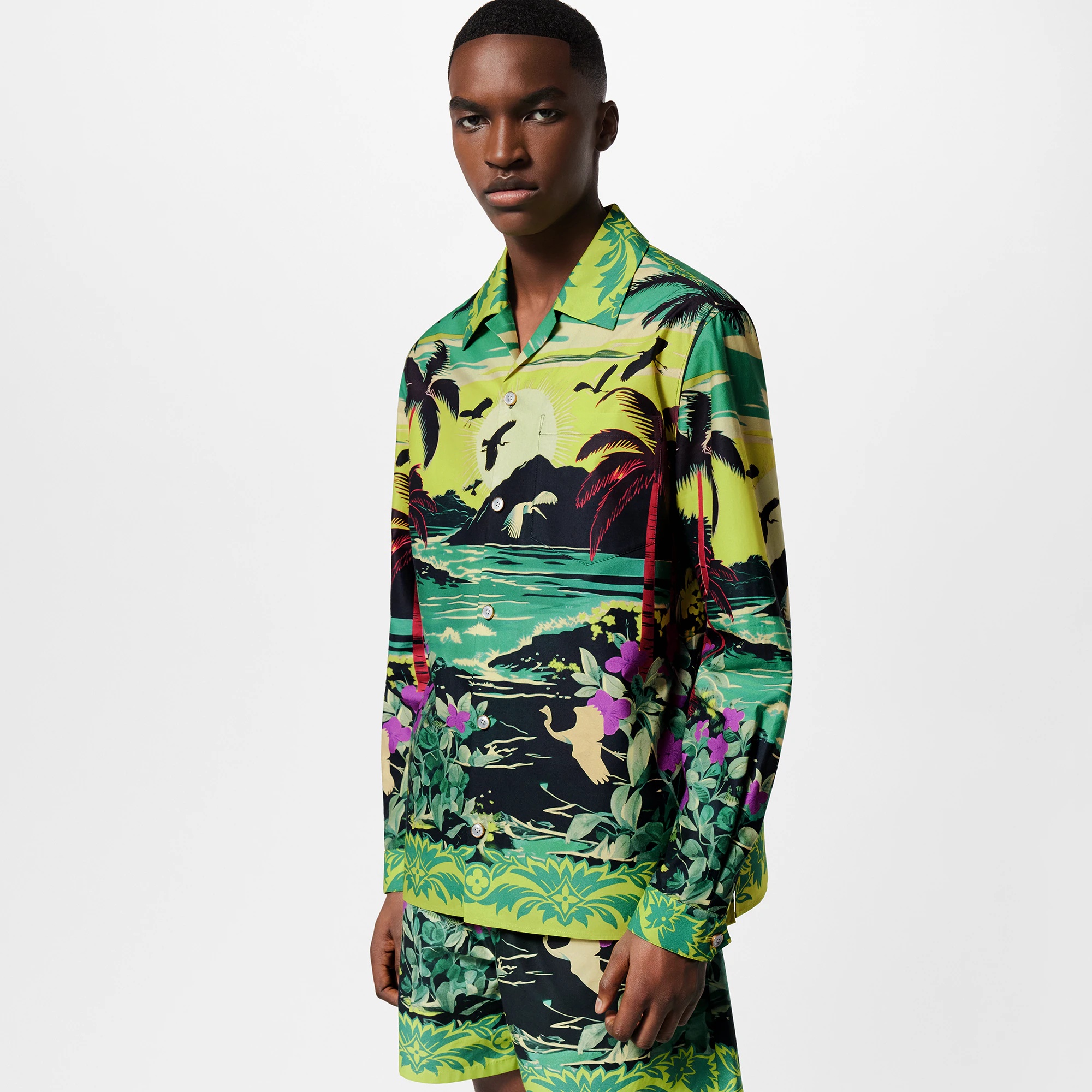 Long-Sleeved Cotton Shirt - 2