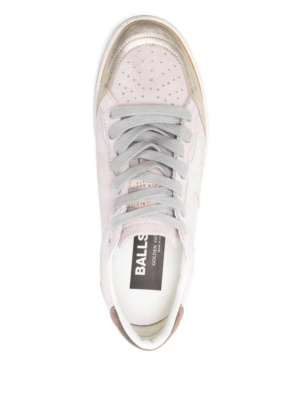 suede low-top sneakers - 4