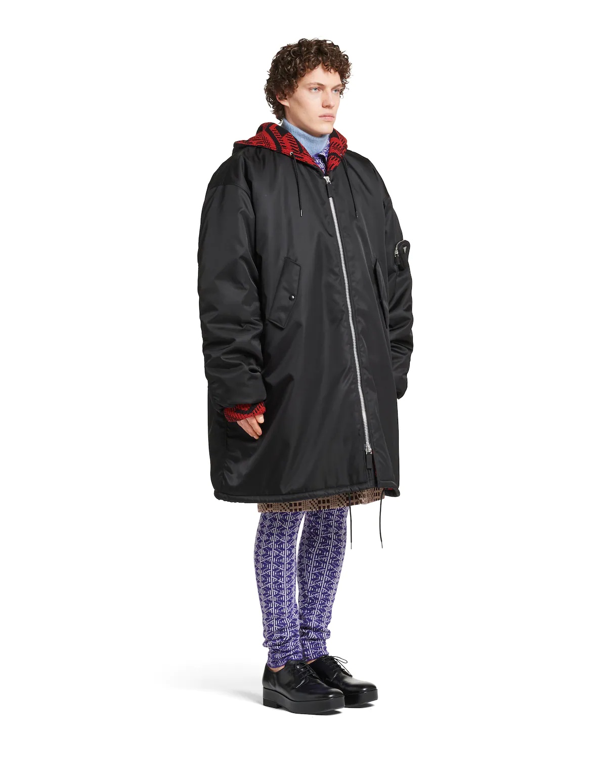 Oversized Re-Nylon raincoat - 3