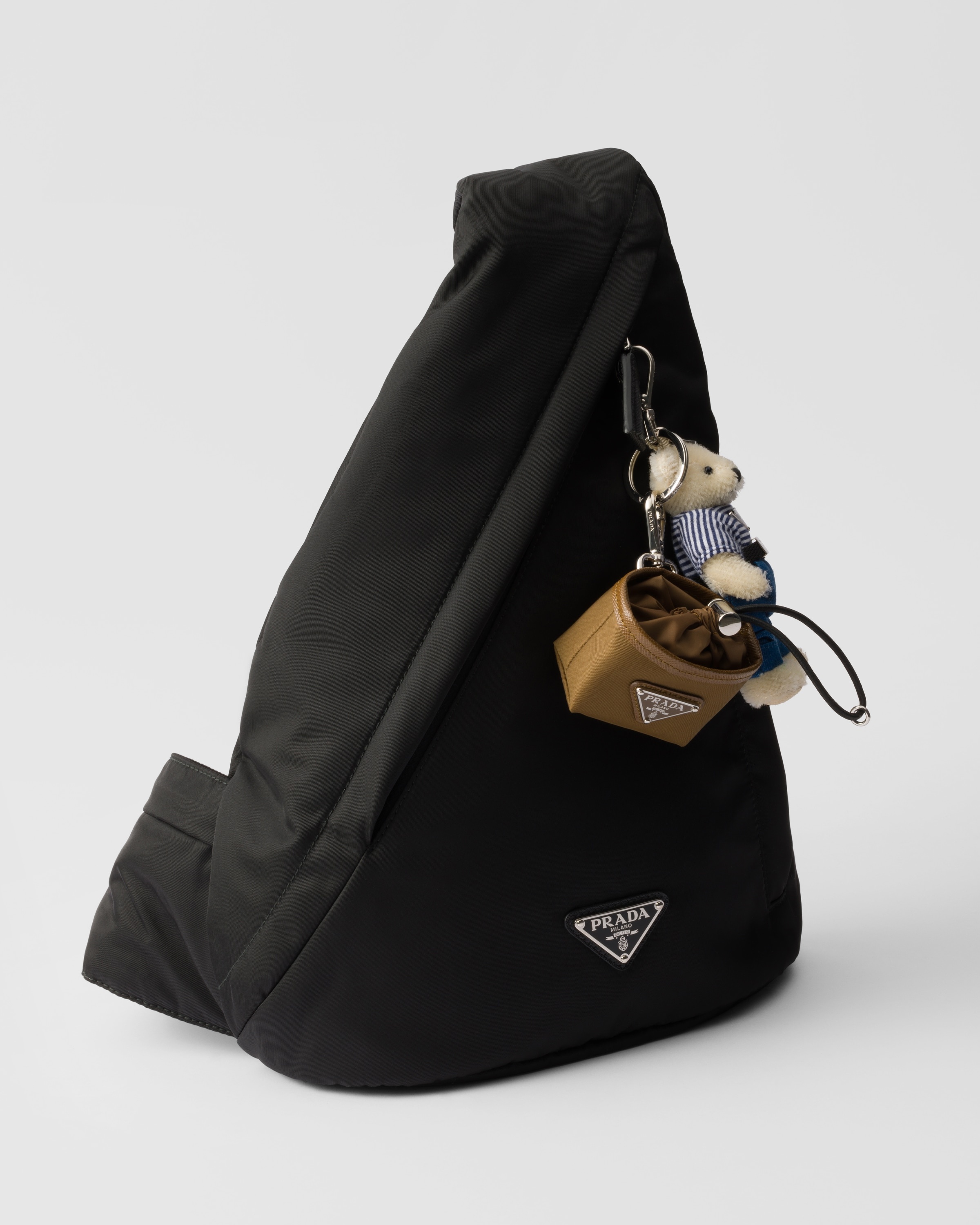 Re-Nylon mini pouch bag charm - 2