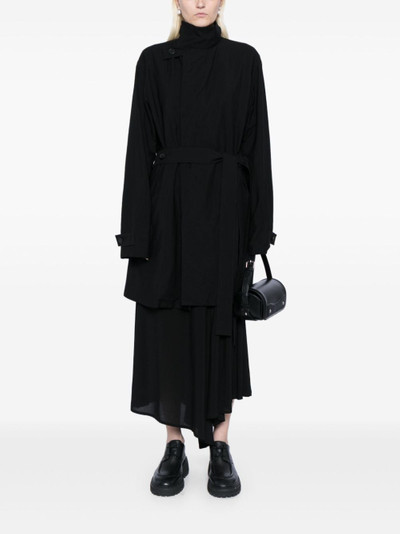 Yohji Yamamoto belted trench coat outlook