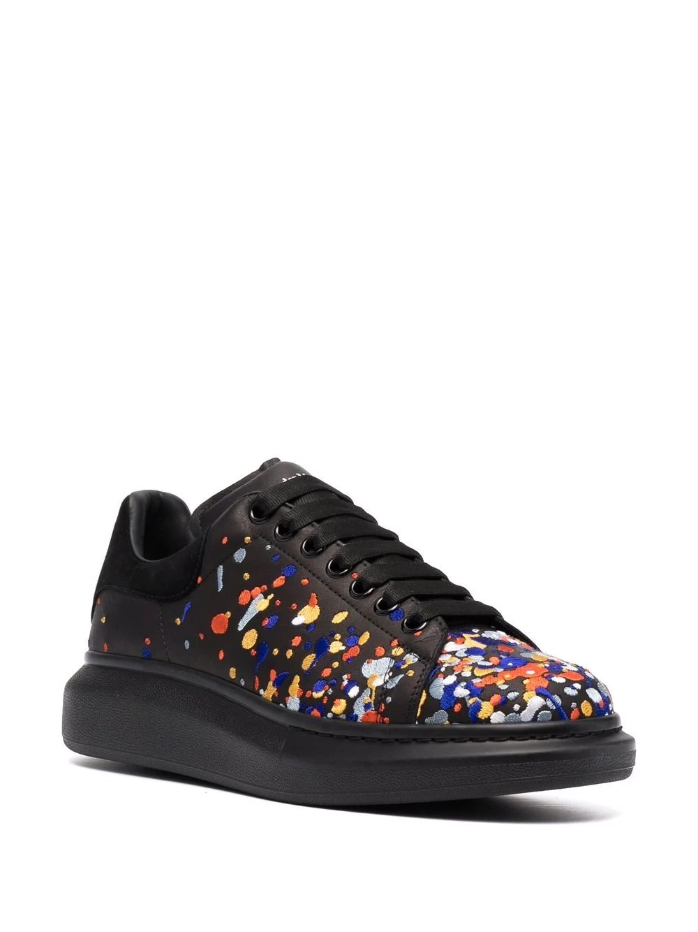 Oversized paint-embroidery sneakers - 2