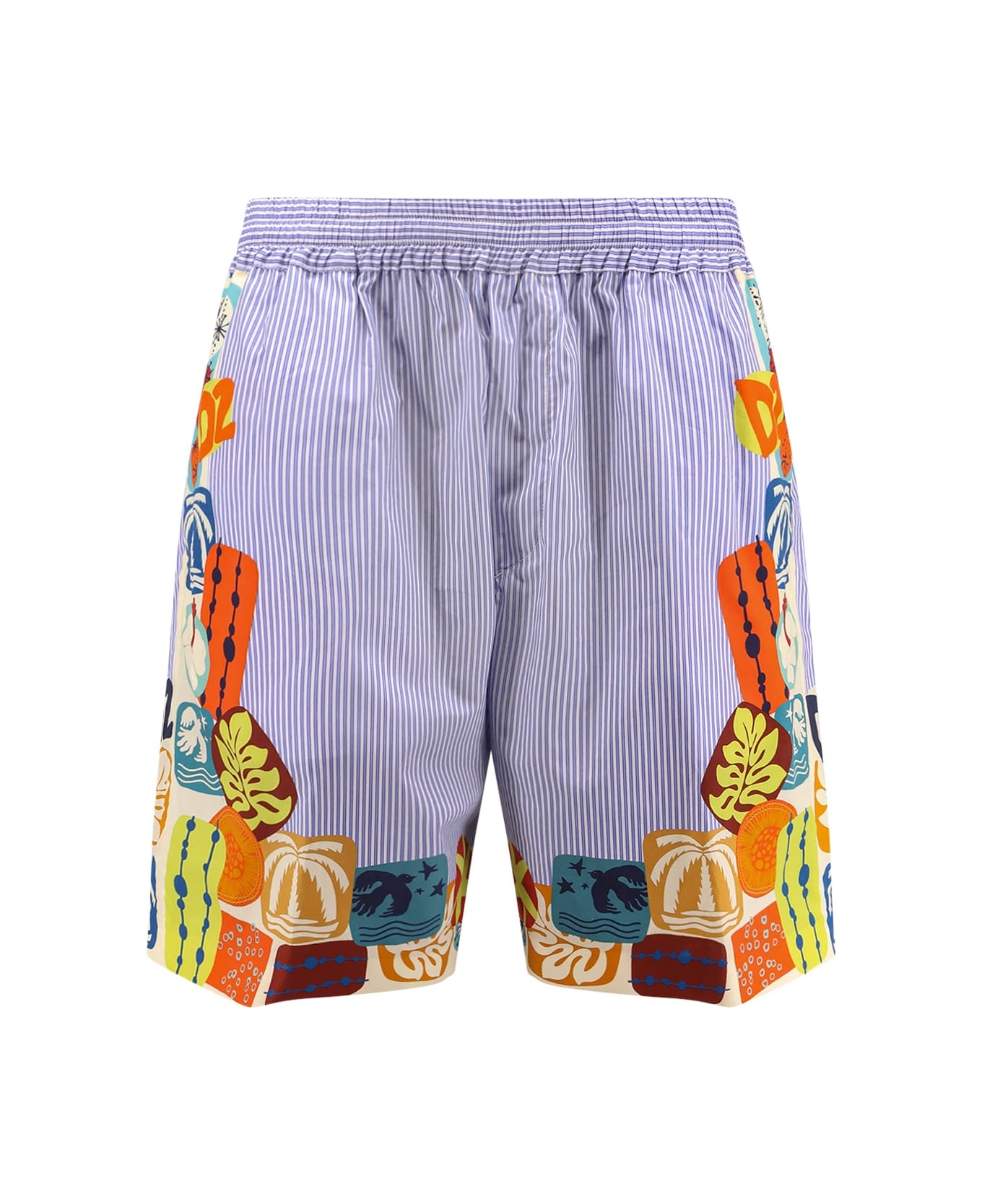 Dsquared2 Summer Lovers Cotton Bermuda Shorts - 1