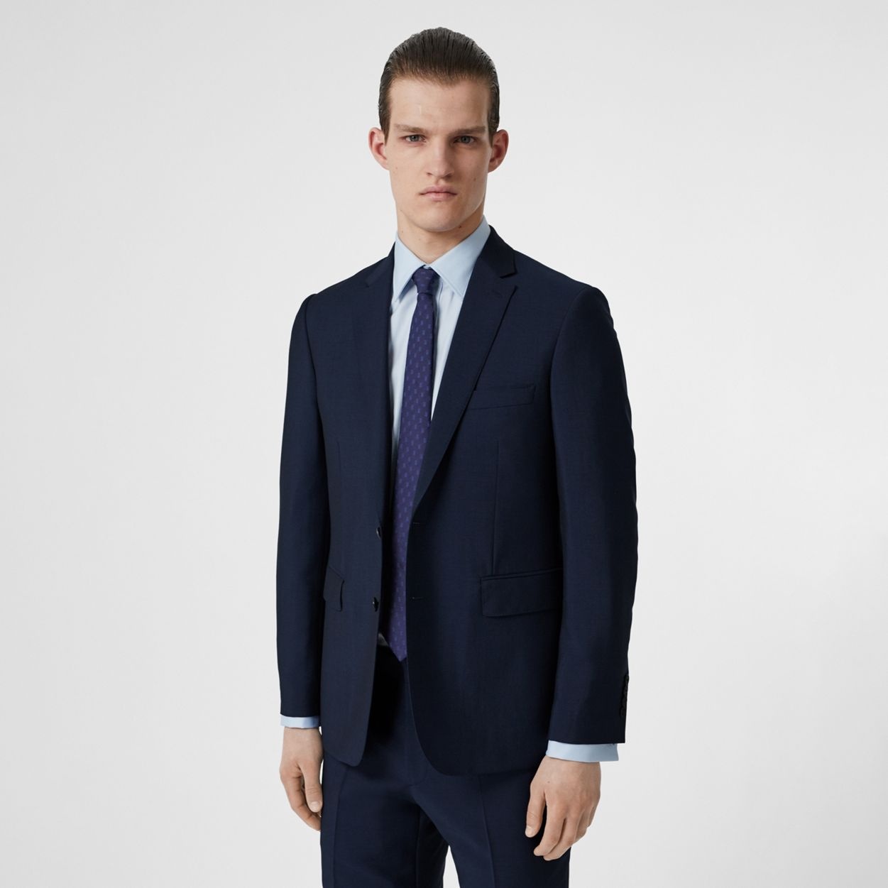 Slim Fit Wool Mohair Suit - 8