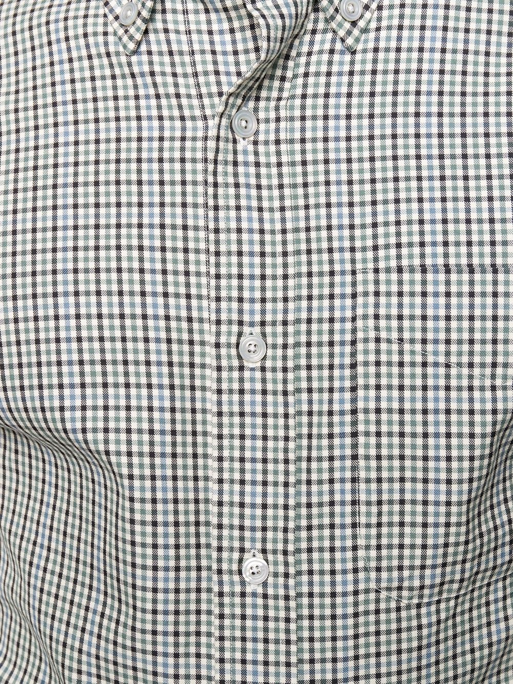 button-down collar gingham shirt - 5