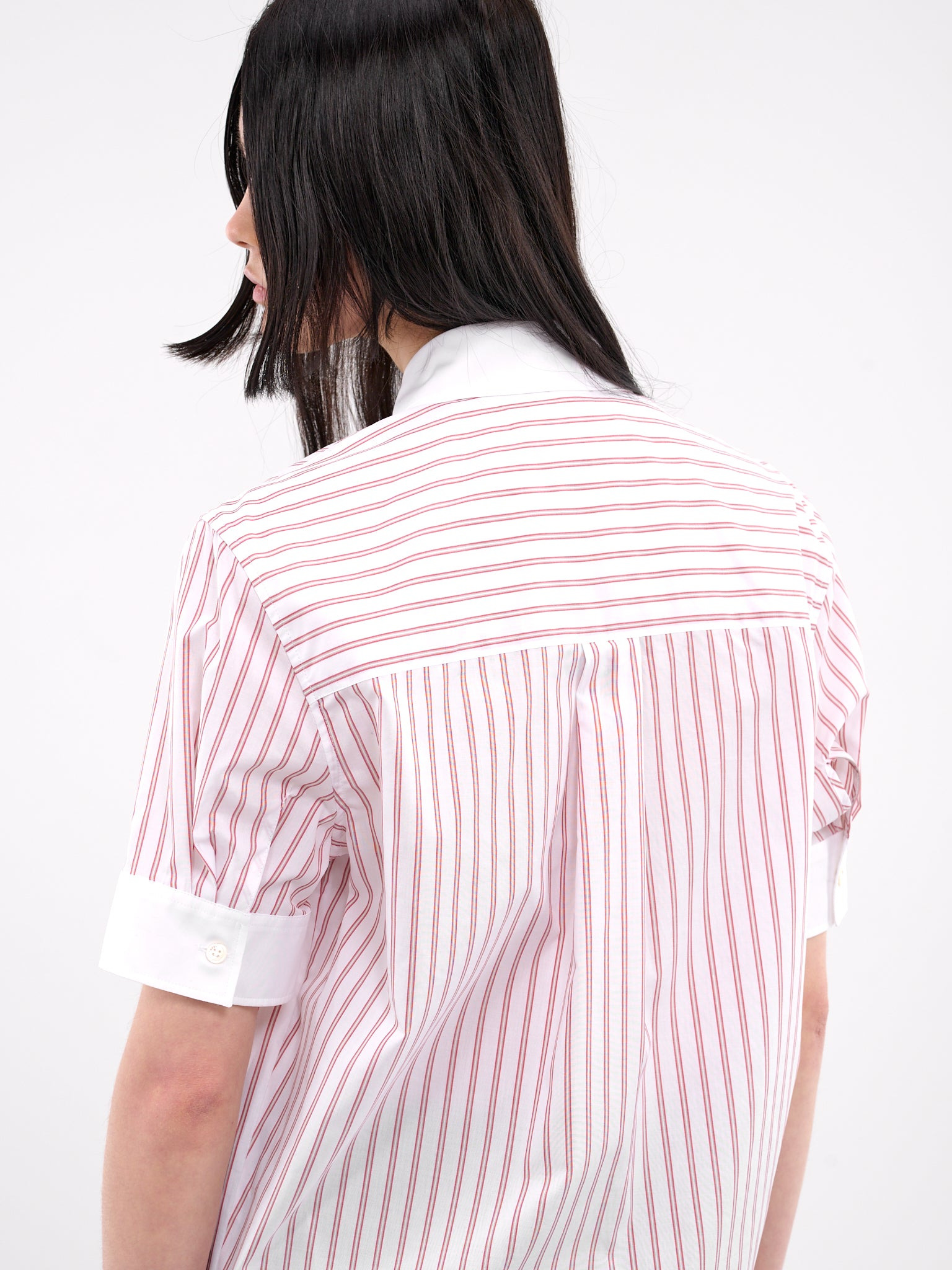 Striped Poplin Short Sleeve - 5