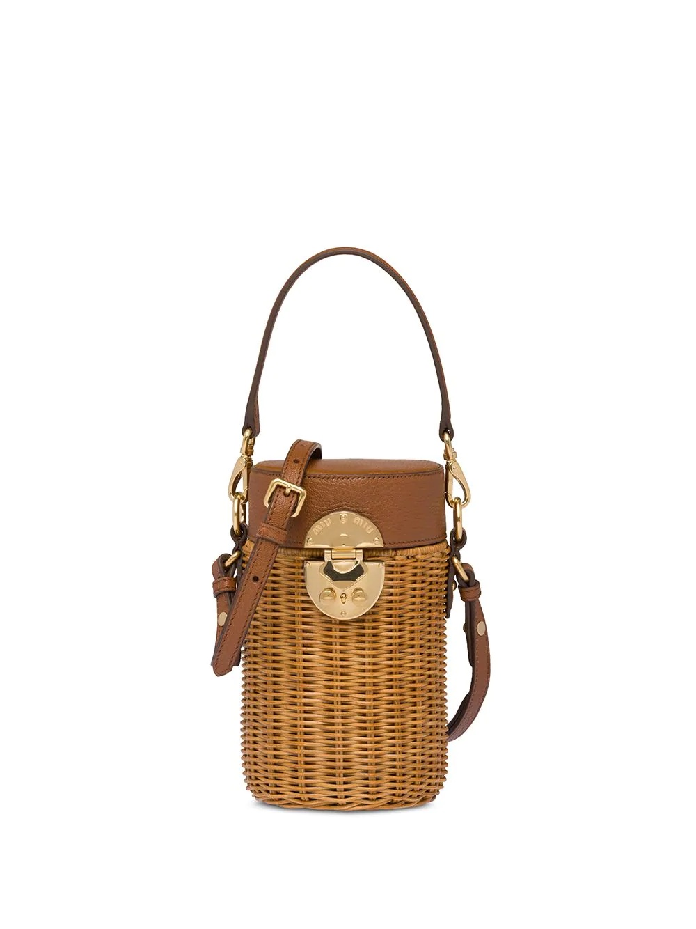 wicker mini bag - 1