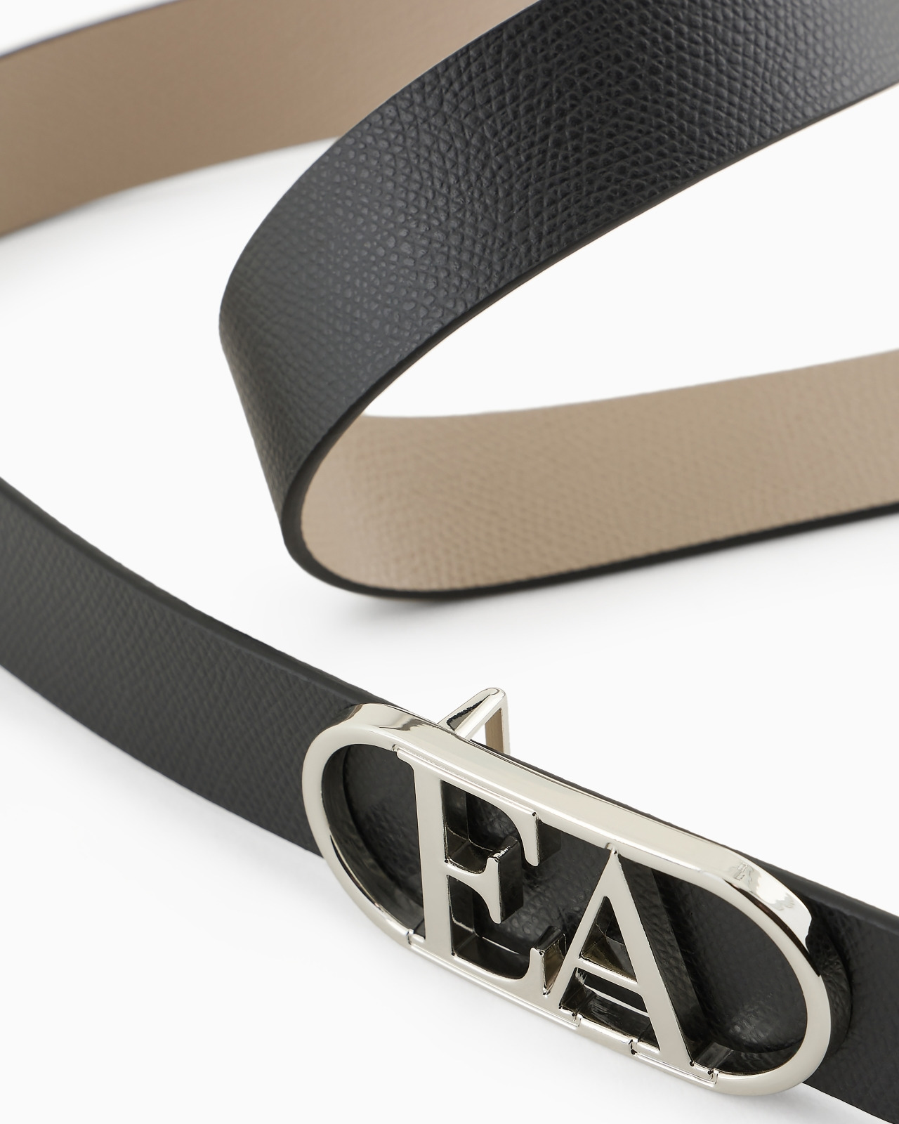 Palmellato-leather belt with EA buckle - 2