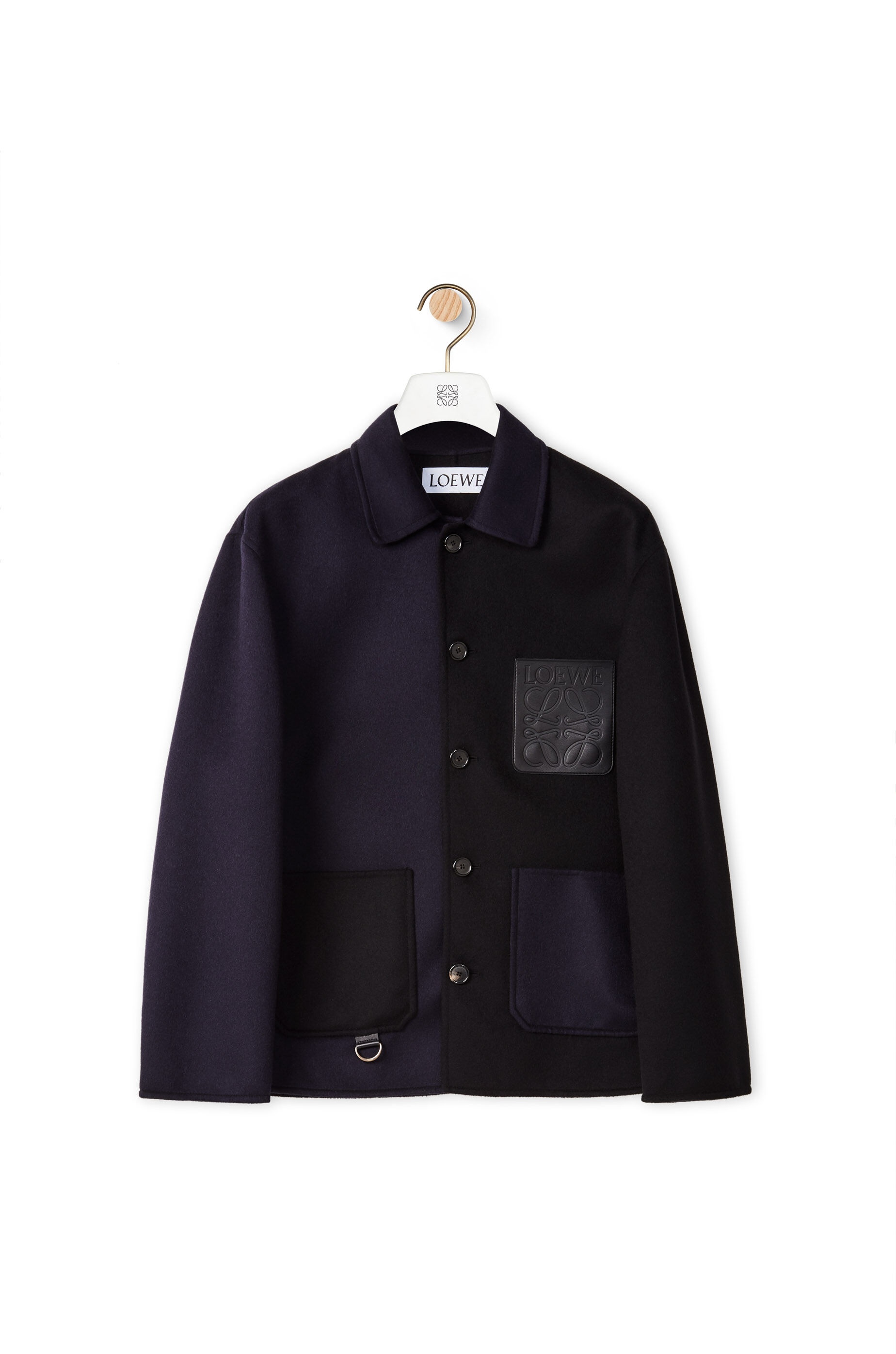 Workwear jacket in wool and cashmere - 1