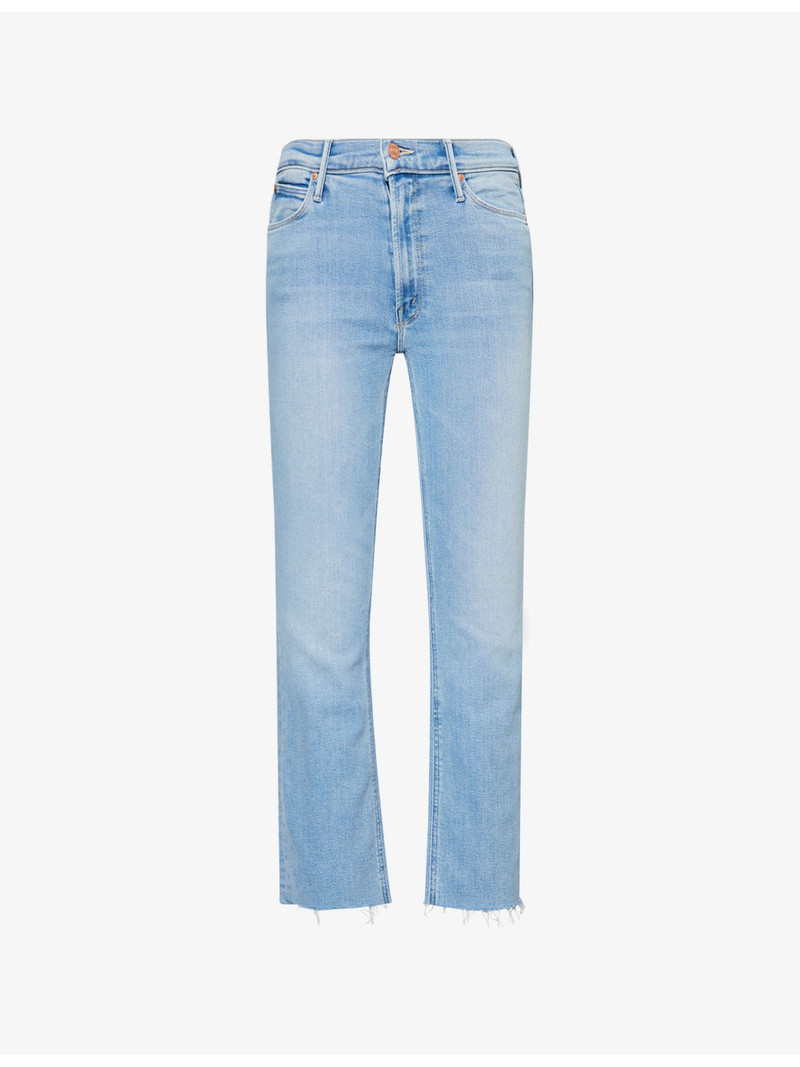 Dazzler Ankle Fray Cotton-Blend Jeans 1