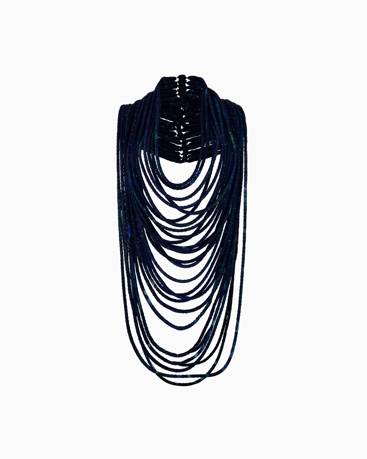 MULTISTRAND RESIN AND GLASS NECKLACE - 1