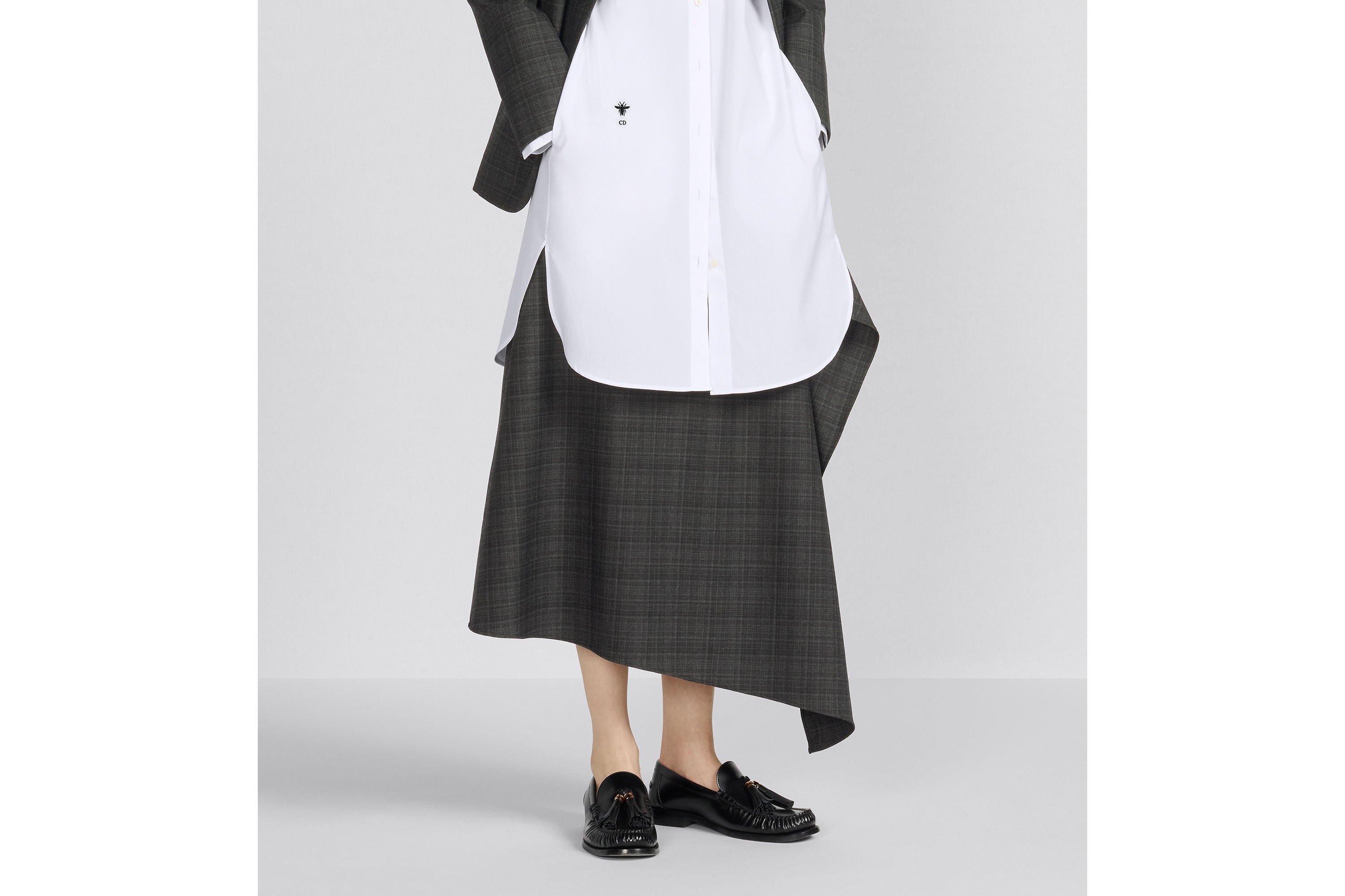 Mid-Length Draped Skirt - 5